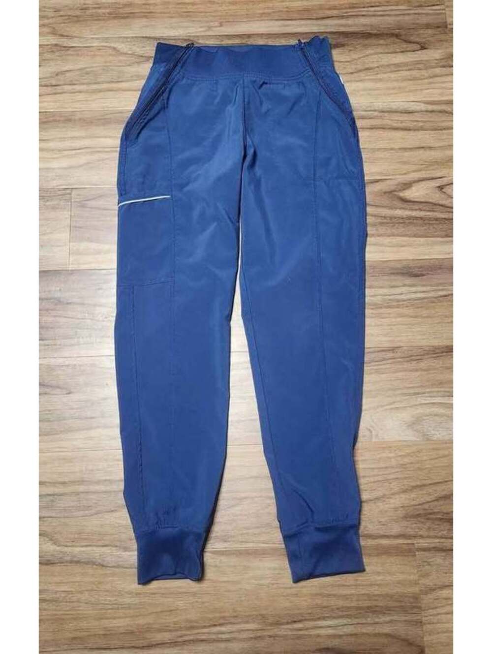 Cherokee Infinity Navy Blue Elastic Waist Jogger Scrub Pants Size Small
